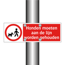 Honden moeten aan de lijn worden gehouden