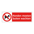 Honden moeten buiten wachten
