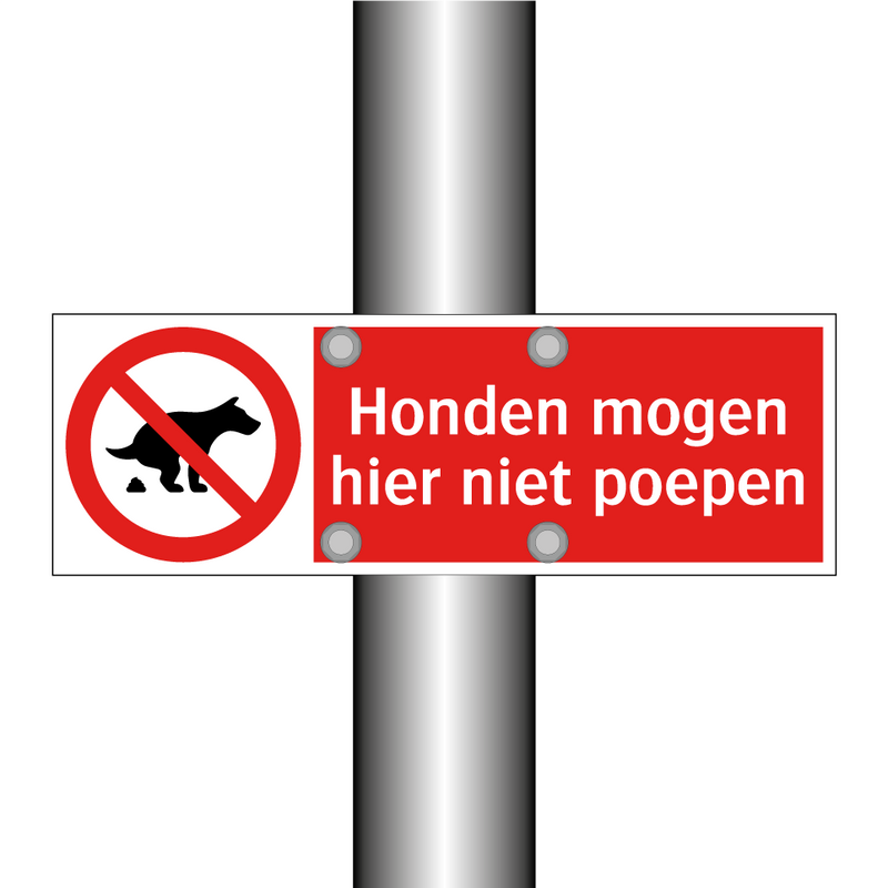 Honden mogen hier niet poepen