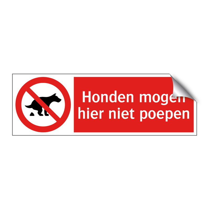 Honden mogen hier niet poepen