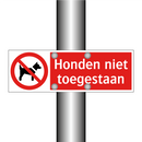 Honden niet toegestaan