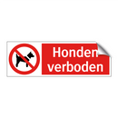 Honden verboden