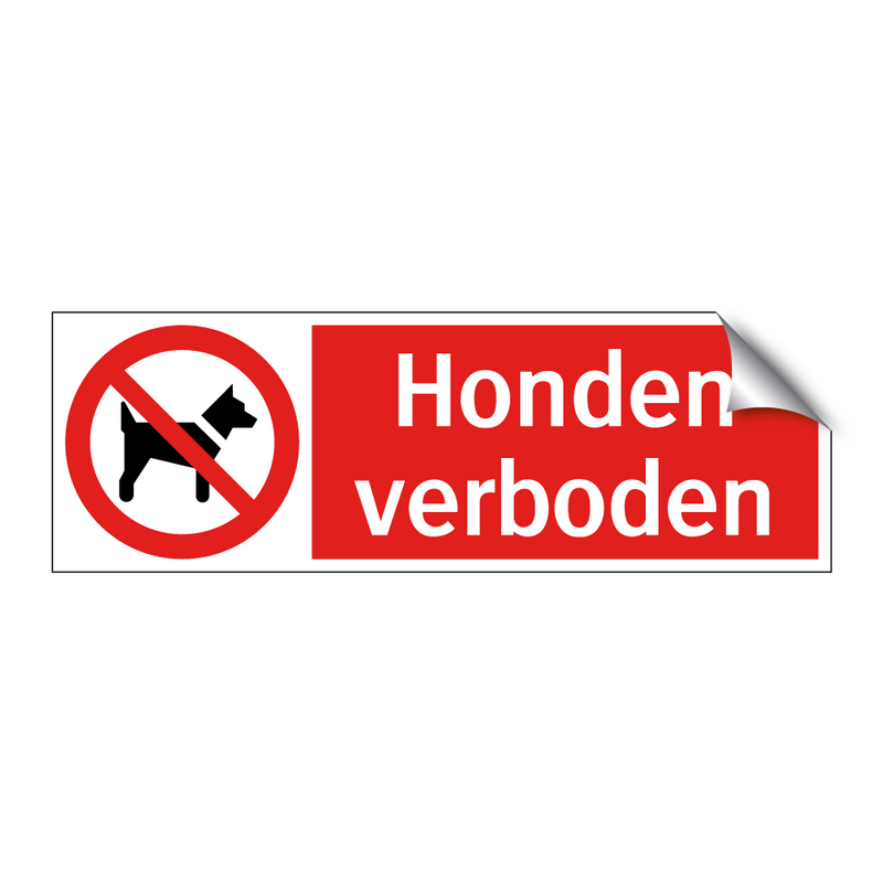 Honden verboden
