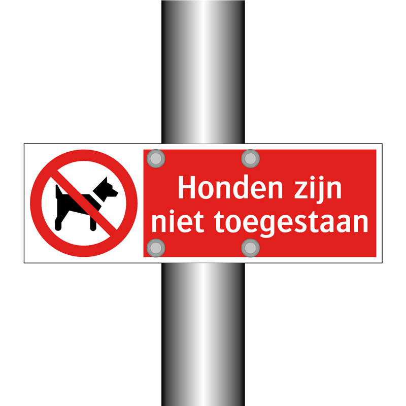 Honden zijn niet toegestaan