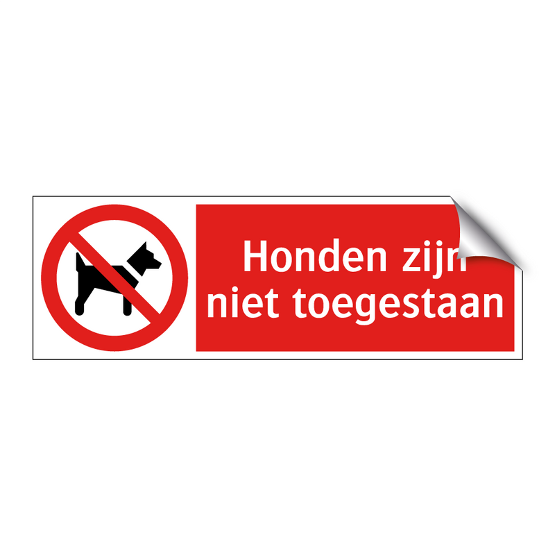 Honden zijn niet toegestaan
