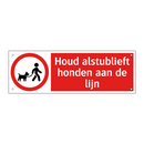 Houd alstublieft honden aan de lijn