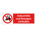 Industriële vrachtwagen verboden