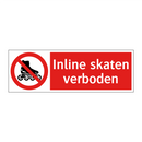 Inline skaten verboden