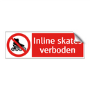 Inline skates verboden