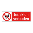 Jet skiën verboden