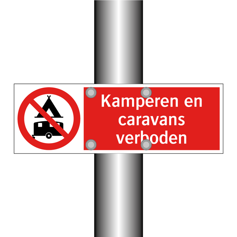 Kamperen en caravans verboden