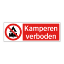 Kamperen verboden