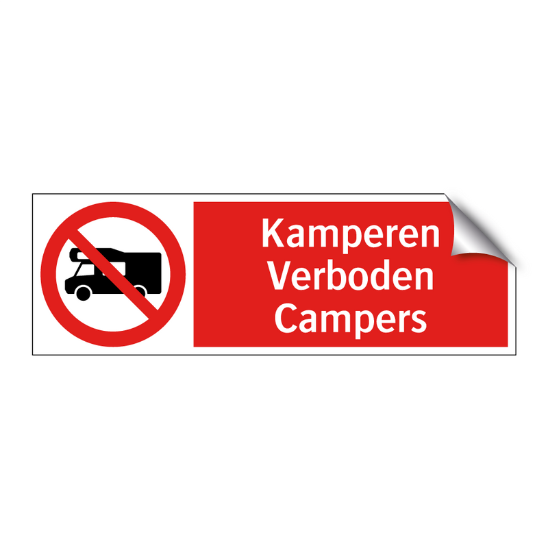 Kamperen Verboden Campers