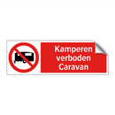 Kamperen verboden Caravan