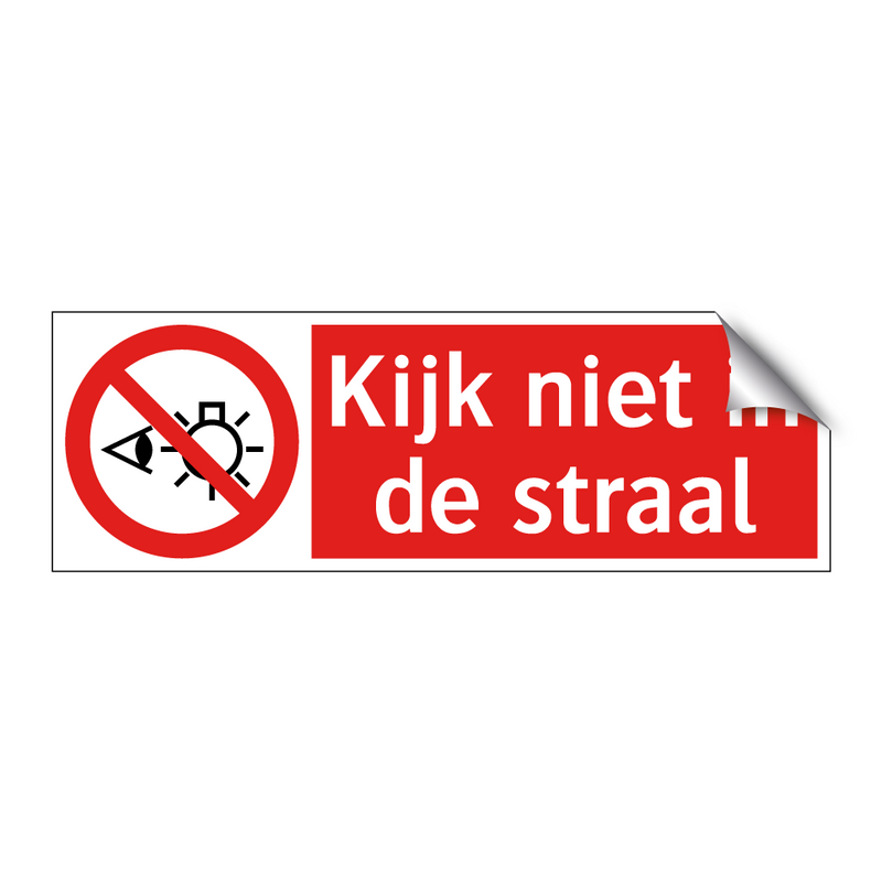 Kijk niet in de straal