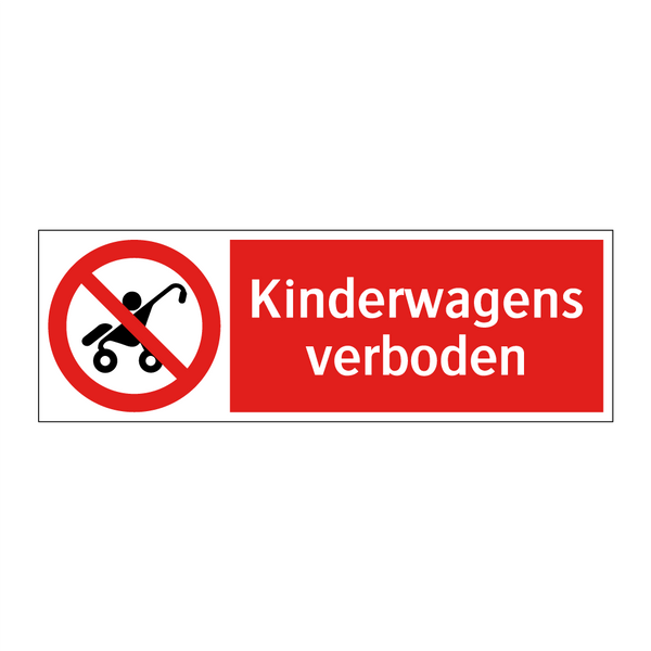 Kinderwagens verboden