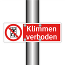 Klimmen verboden