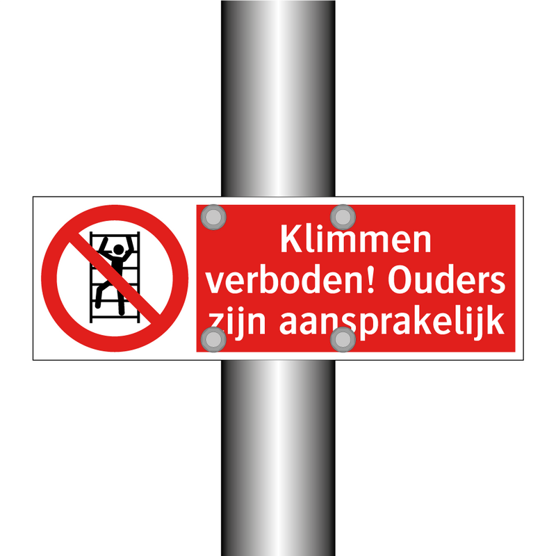 Klimmen verboden! Ouders zijn aansprakelijk