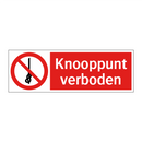 Knooppunt verboden