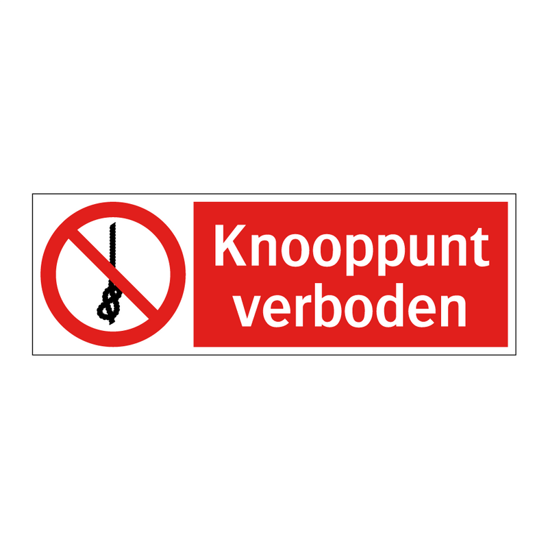Knooppunt verboden