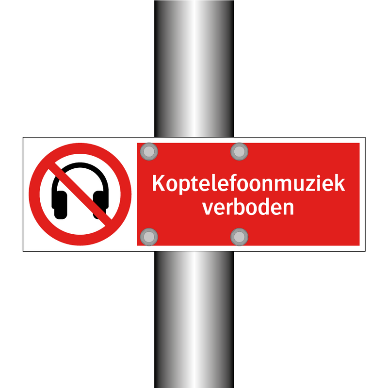 Koptelefoonmuziek verboden