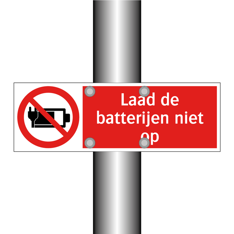 Laad de batterijen niet op