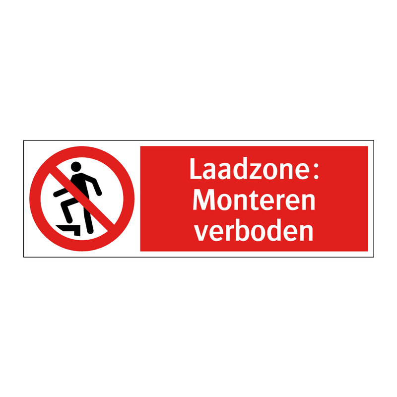 Laadzone: Monteren verboden