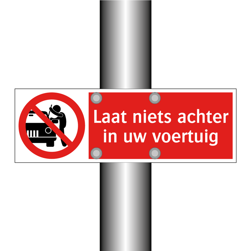 Laat niets achter in uw voertuig