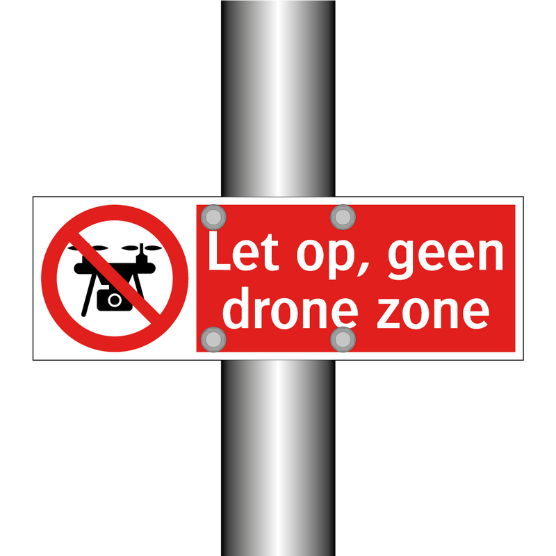 Let op, geen drone zone