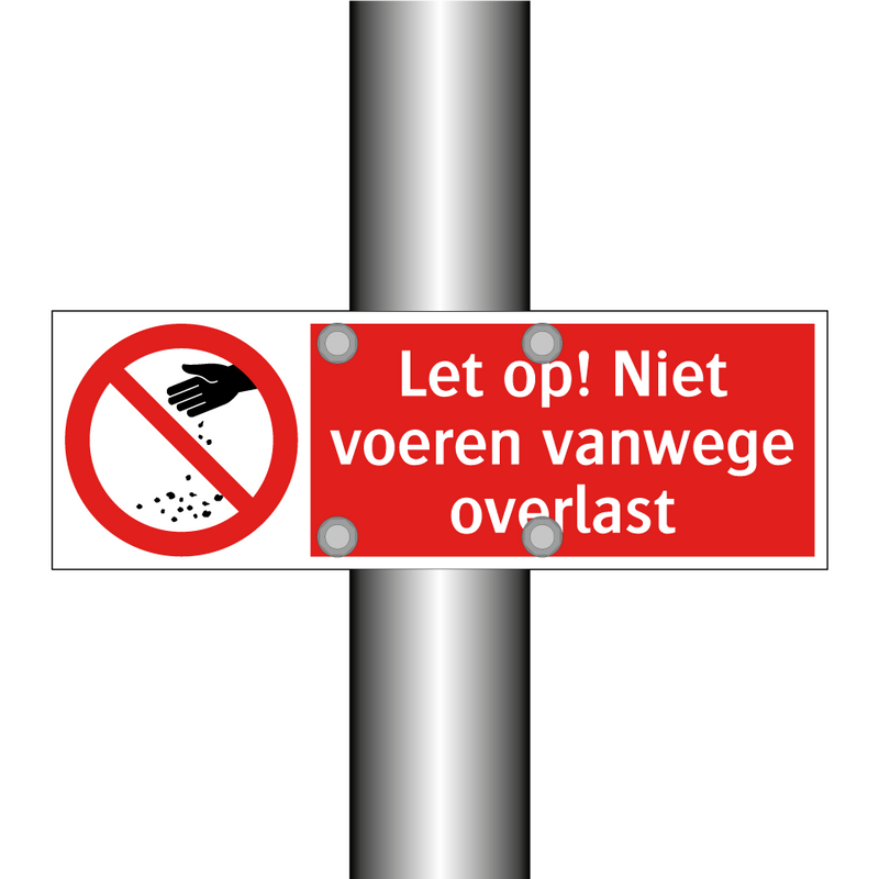 Let op! Niet voeren vanwege overlast