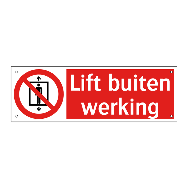 Lift buiten werking