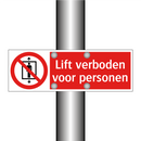 Lift verboden voor personen