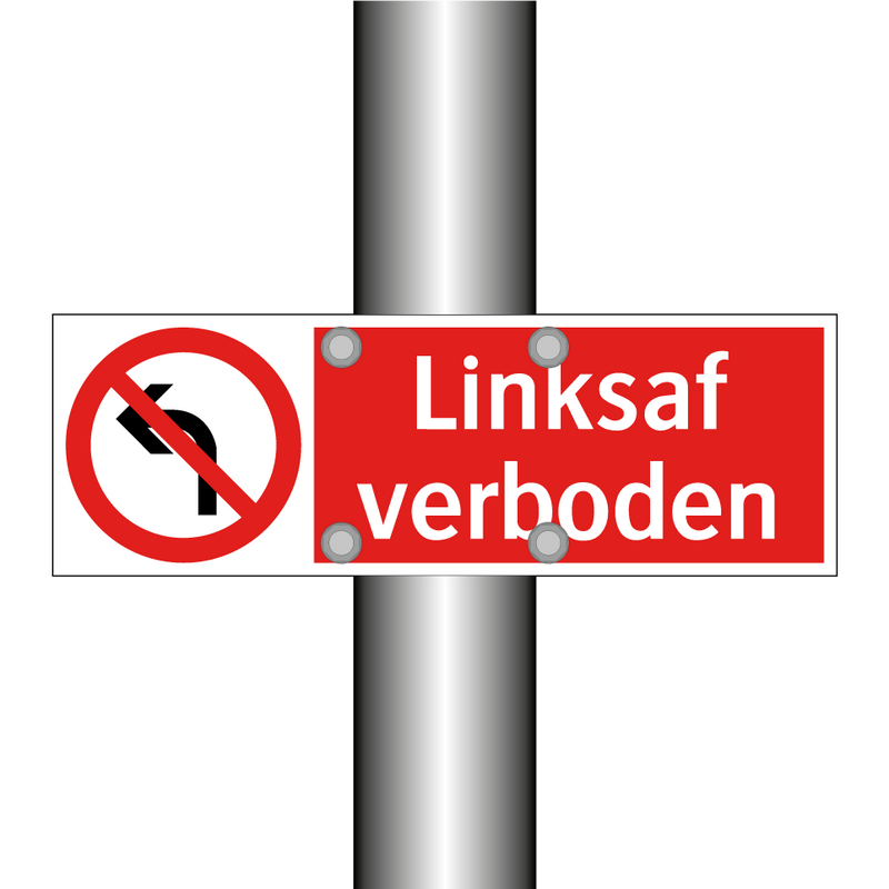 Linksaf verboden