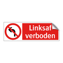 Linksaf verboden