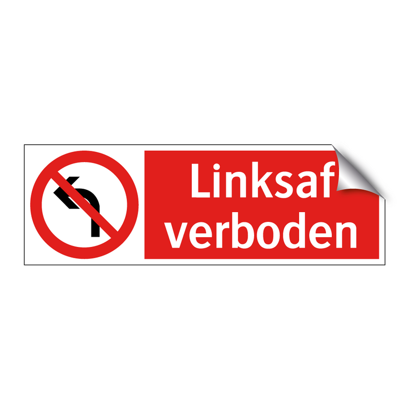 Linksaf verboden