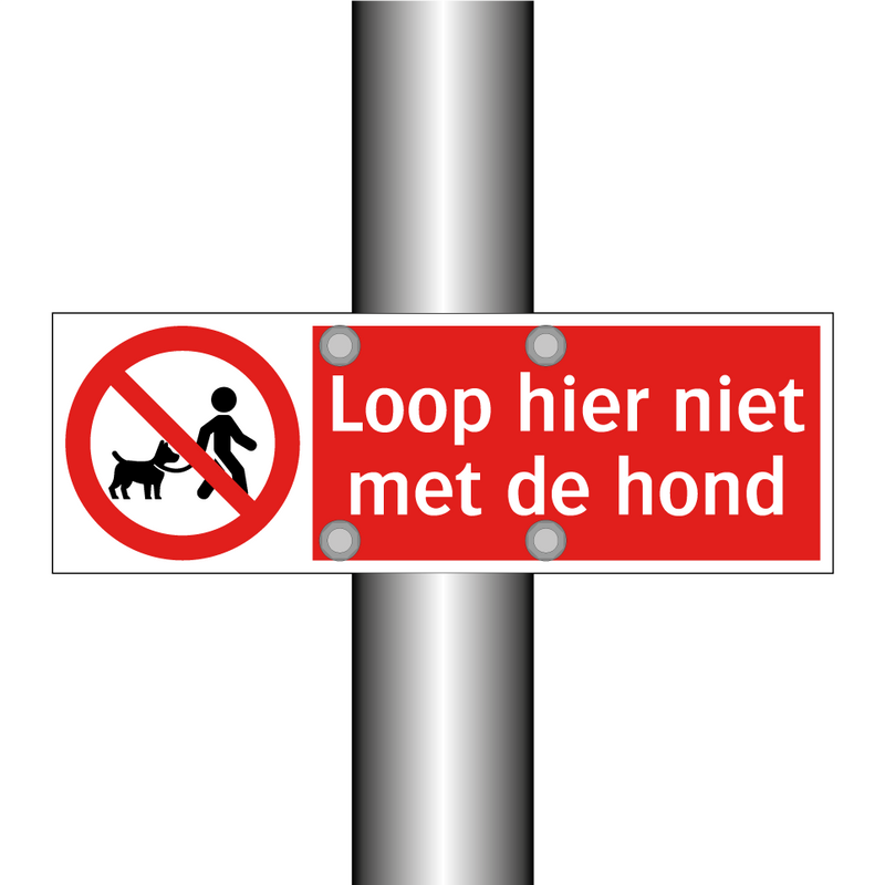 Loop hier niet met de hond