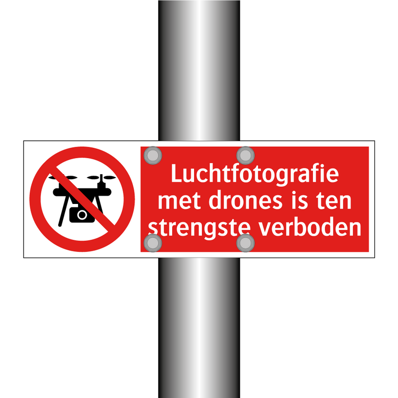 Luchtfotografie met drones is ten strengste verboden
