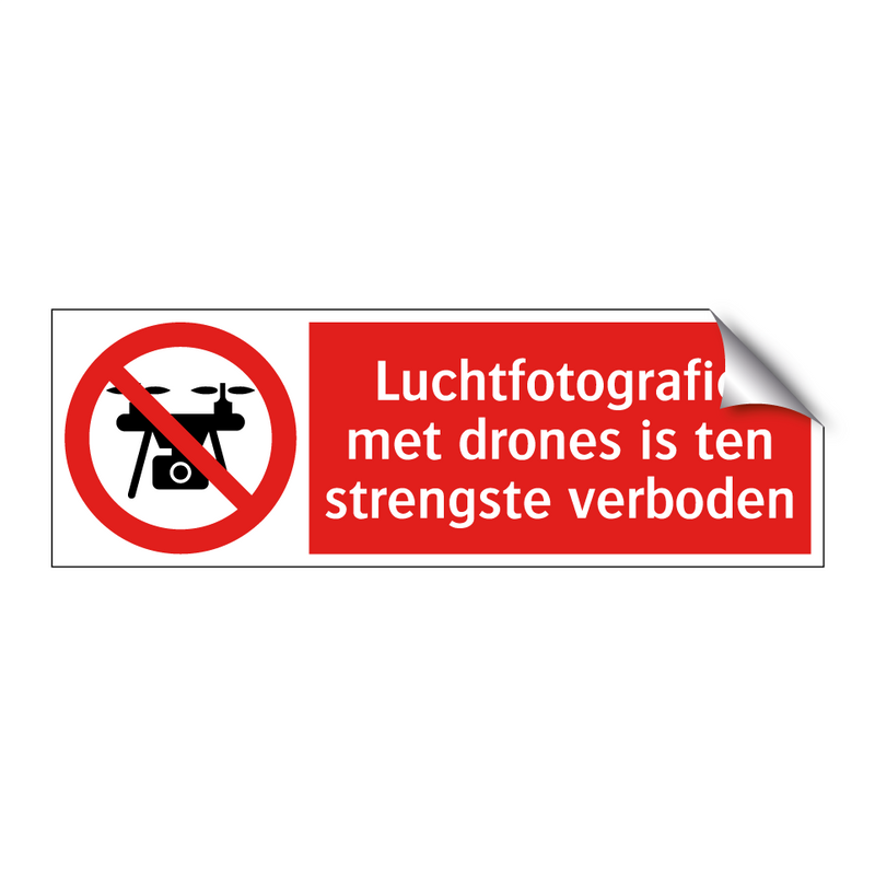 Luchtfotografie met drones is ten strengste verboden