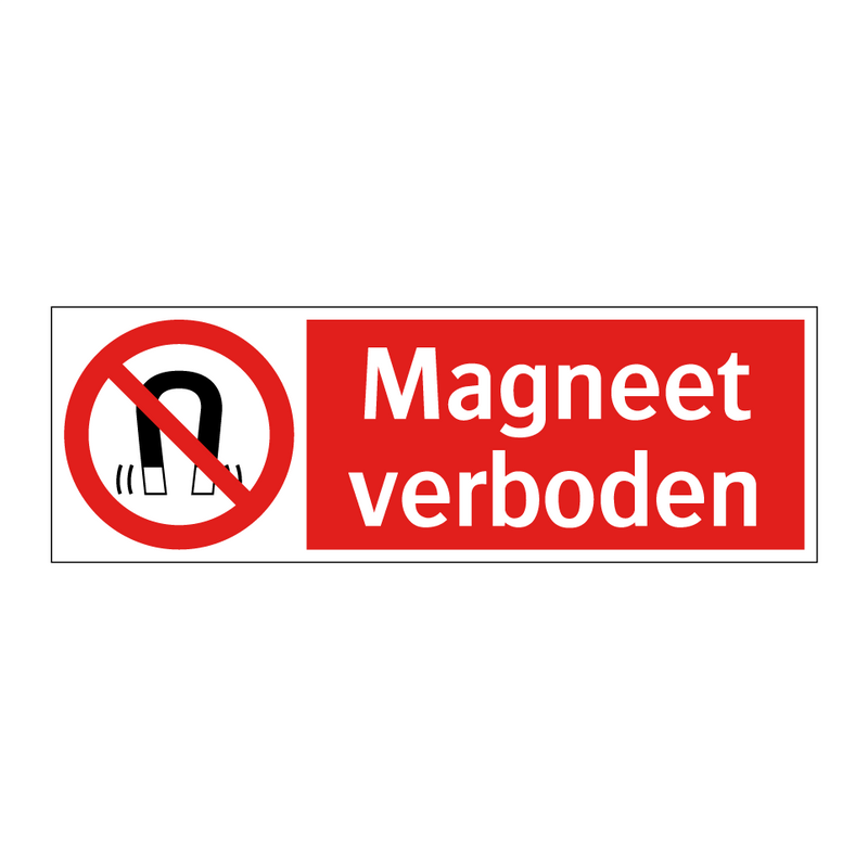 Magneet verboden