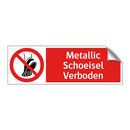 Metallic Schoeisel Verboden