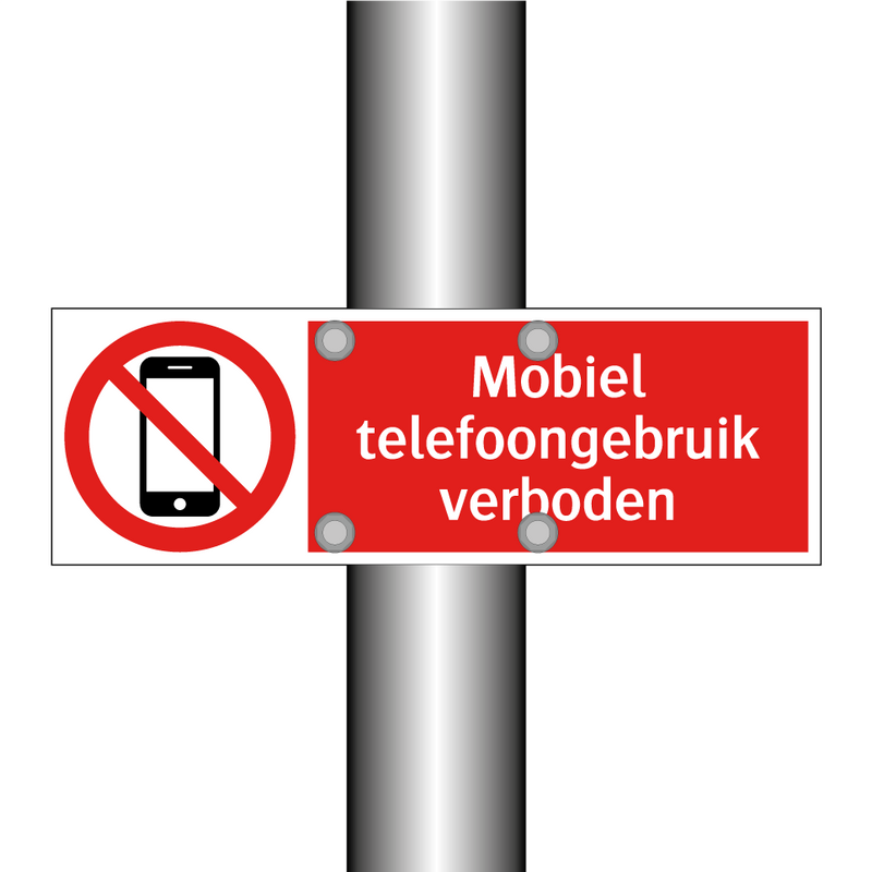 Mobiel telefoongebruik verboden