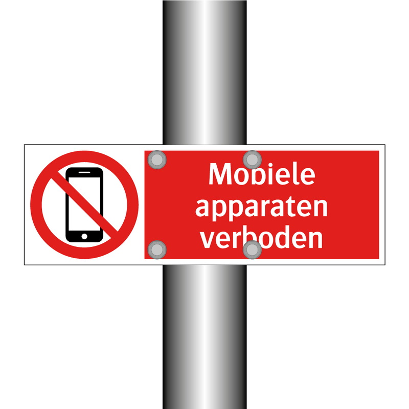 Mobiele apparaten verboden