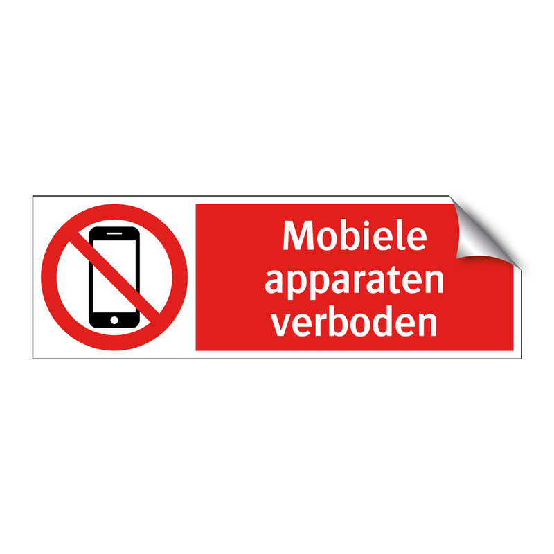 Mobiele apparaten verboden