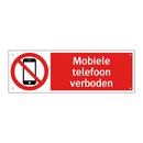 Mobiele telefoon verboden