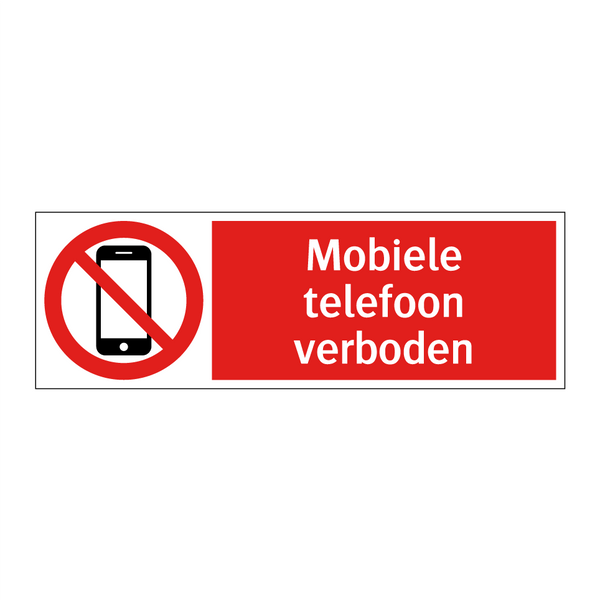 Mobiele telefoon verboden