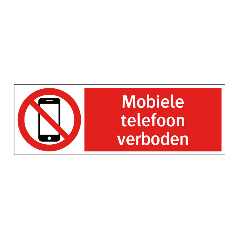 Mobiele telefoon verboden