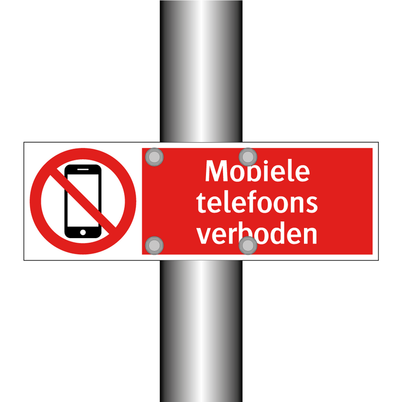 Mobiele telefoons verboden