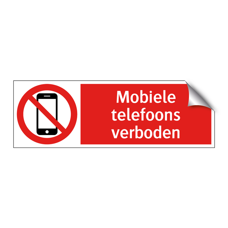 Mobiele telefoons verboden