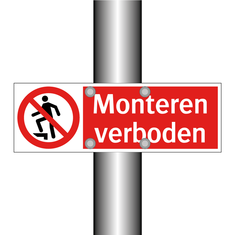 Monteren verboden