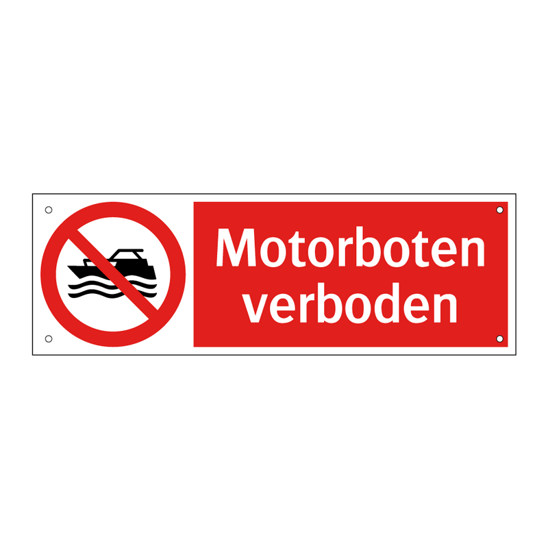 Motorboten verboden